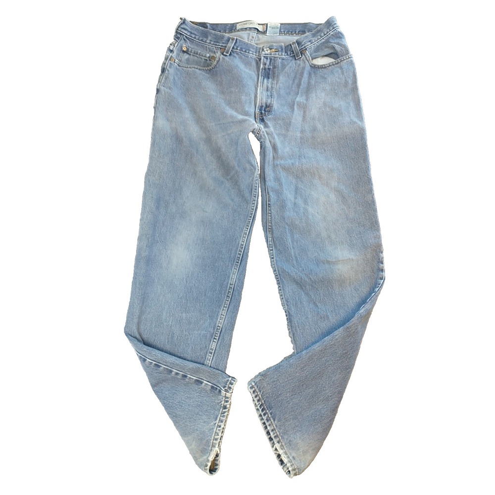 Levis 560 Comfort Fit Jeans Mens 34x33 Light Wash Blue Tapered Leg Denim Pants